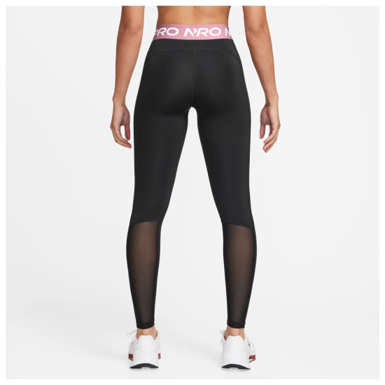 Nike Γυναικείο κολάν Pro Mid-Rise Mesh-Panelled Tights